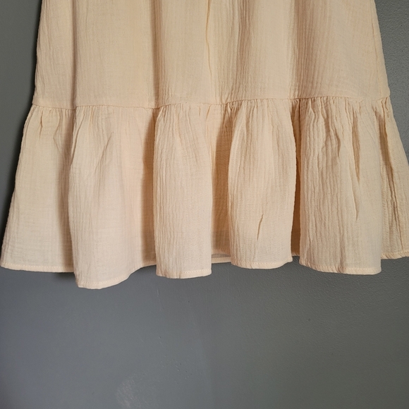 Shop Style Your Senses 100% Cotton Cream Skirt. Size M - Picture 3 of 6